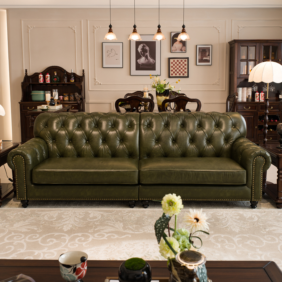 Enjina Home Knight Leather Sofa