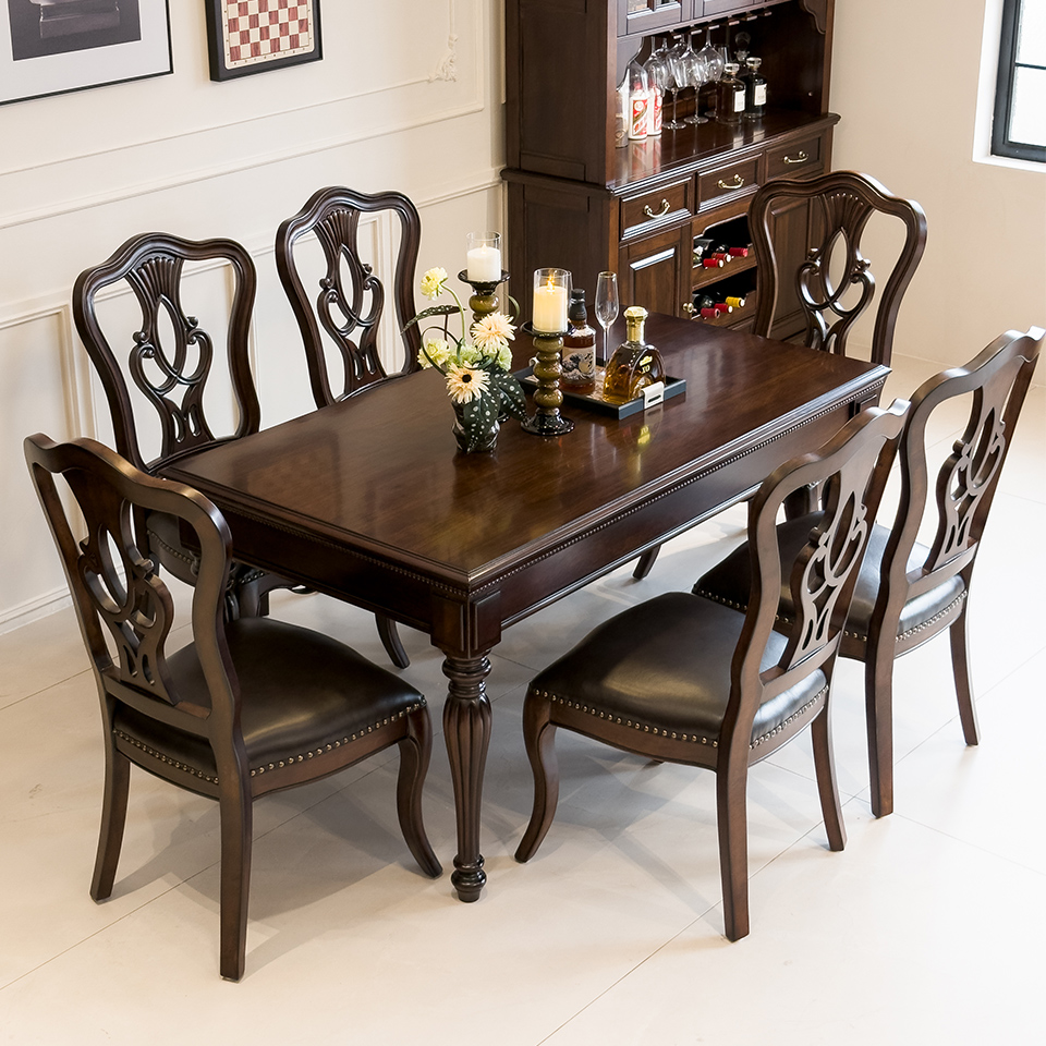 Enjina Home Solid Wood Dining Table