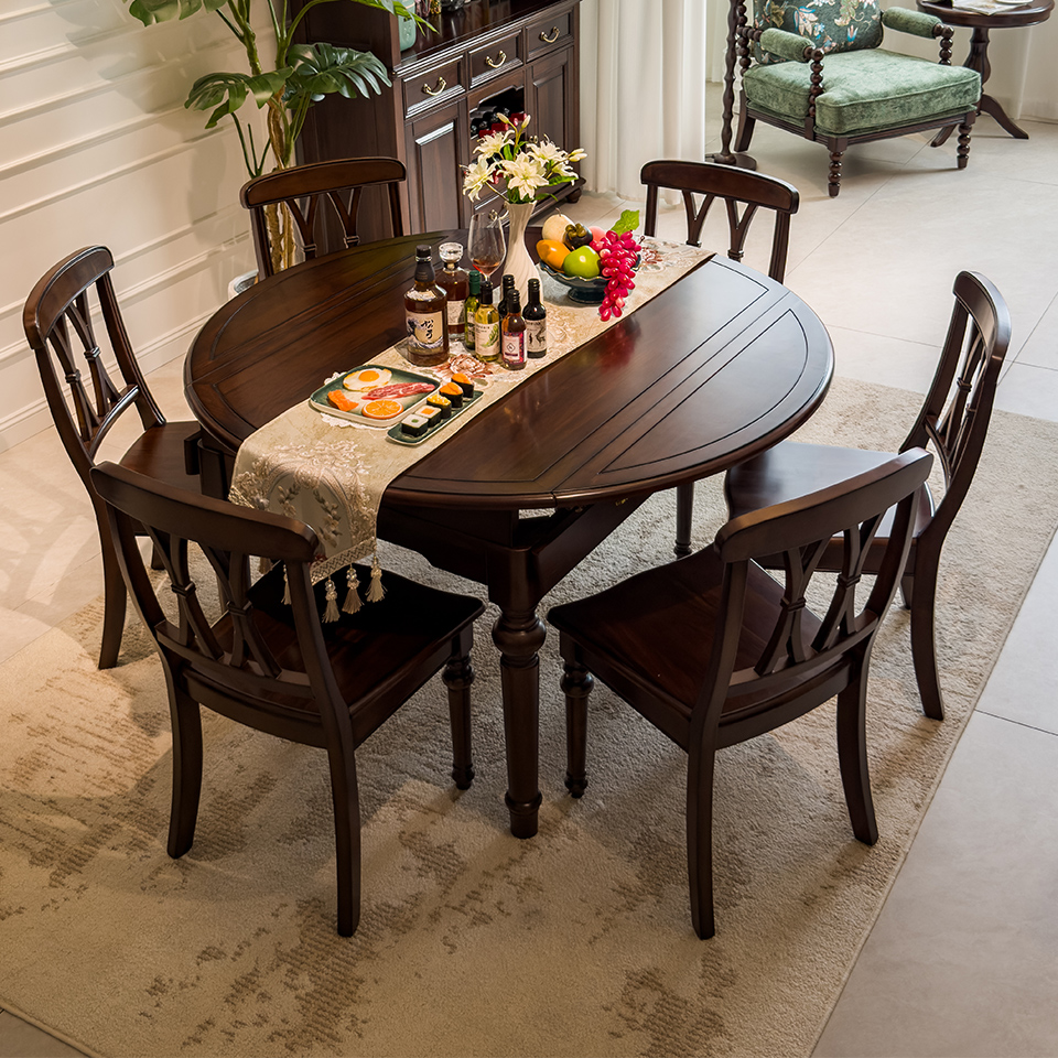 Enjina Home Solid Wood Dining Table