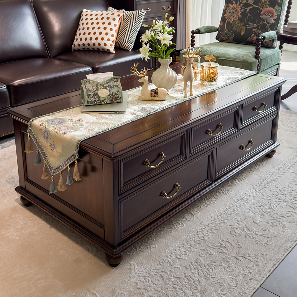 Enjina Home Solid Wood Coffee Table